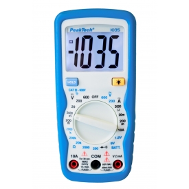 P 1035 | Peaktech Digitale Multimeter 600V AC/DC ~ 10A DC, 2.000 Counts
