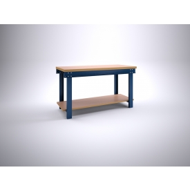 Werktafel BL150LB met liggers + bodemlegbord, verstelbaar