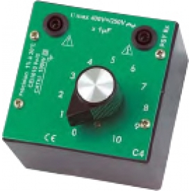 Decade condensators in behuizing, 10 x 1 µF