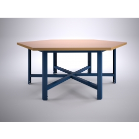 Zeshoek tafel 200