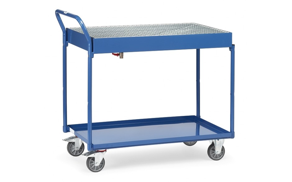 Tafelwagen met bak 300 kg, met opvangbak