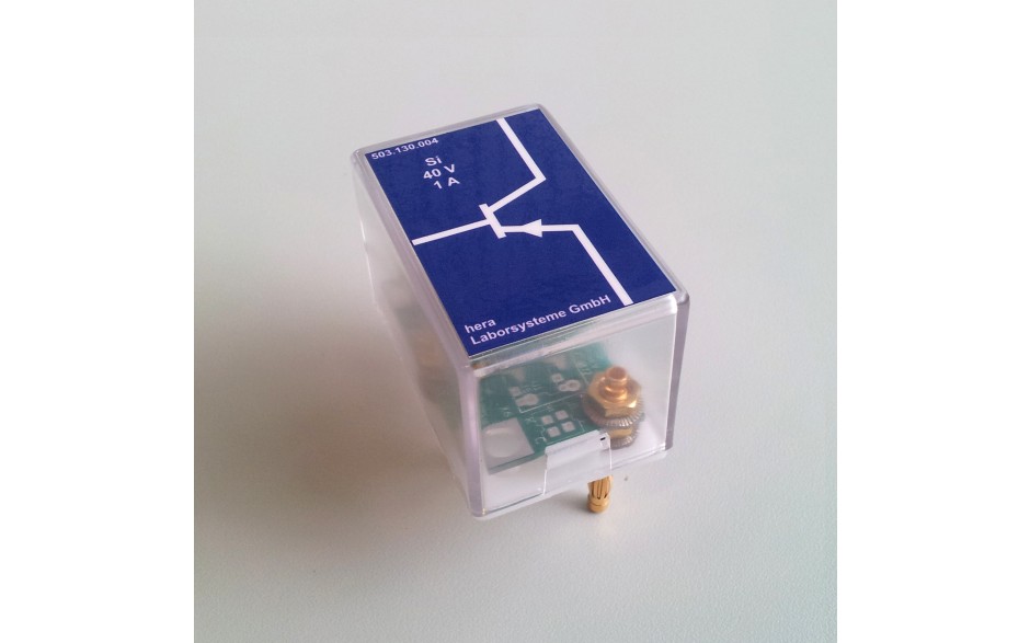 Steekbouwsteen: Transistor NPN 40V, 1A, basis links