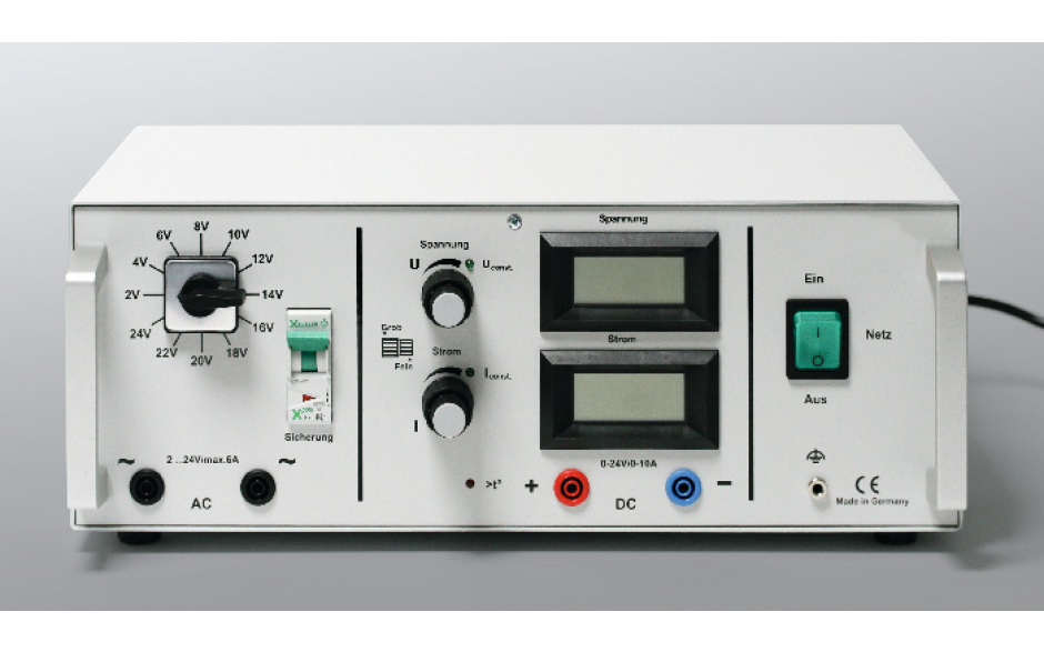 Laboratorium voeding 24V AC/DC, 10A
