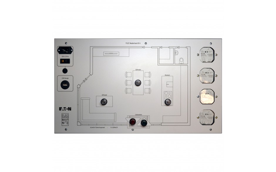 xComfort Domotica paneel Eaton DIN A4, incl. lesmateriaal en ingebouwde dongle