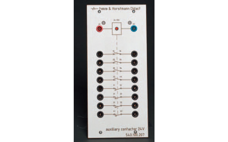 Besturingstechniekpaneel met Hulprelais 24V, 4x maak en 4x verbreek