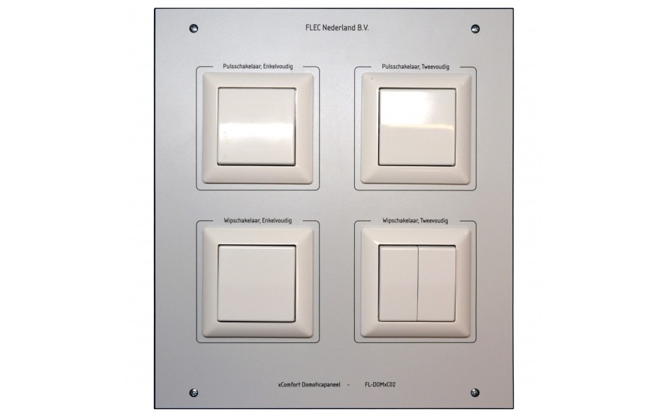 xComfort Schakelpaneel DIN A4, voorzien van schakelaars t.b.v. het xComfort Domotica paneel