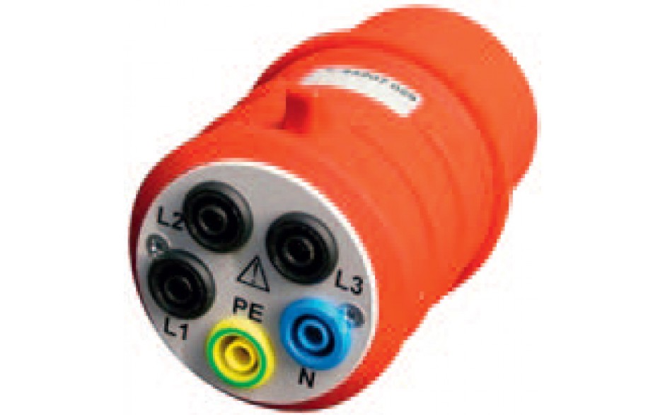 3-fase adapter CEE naar 4mm veiligheidsbussen 16A