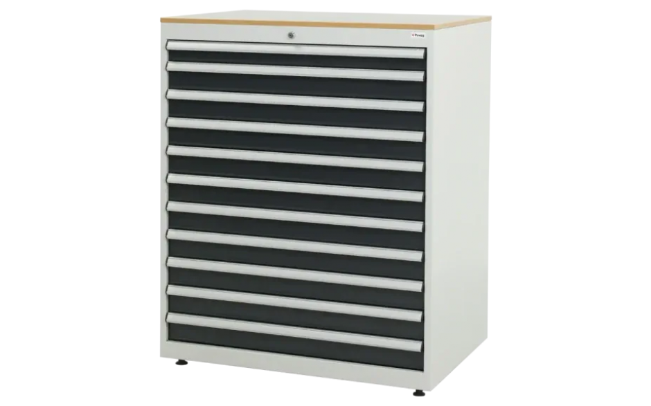 Gereedschapsladekast 11 lades - 80 KG per lade - werkblad - 125x101x72.5 cm