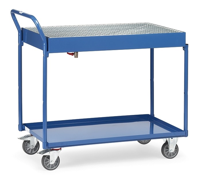 Tafelwagen met bak 300 kg, met opvangbak