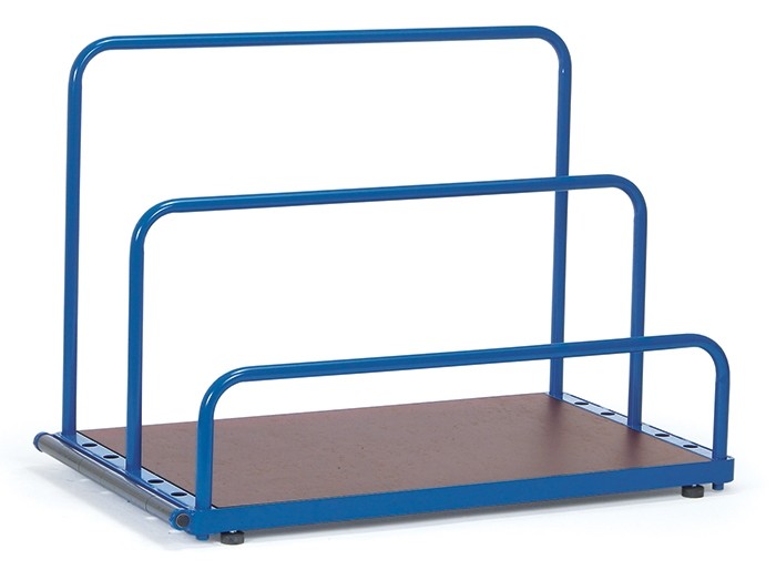 Platenstandaard zonder insteekbeugels 1200x800mm, 1200 kg, 4 rubber voeten, 7 verstelmogelijkheden voor insteekbeugel