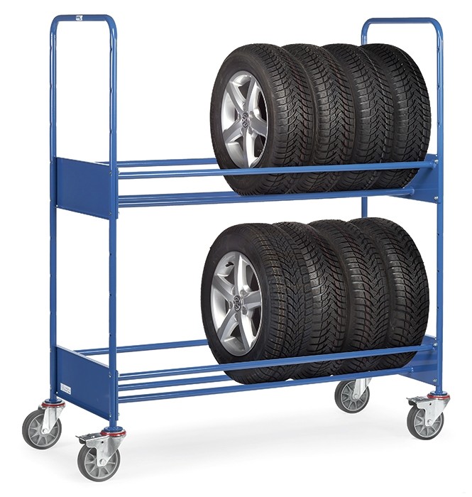 Bandenwagen 250 kg, met 2 laadvlakken
