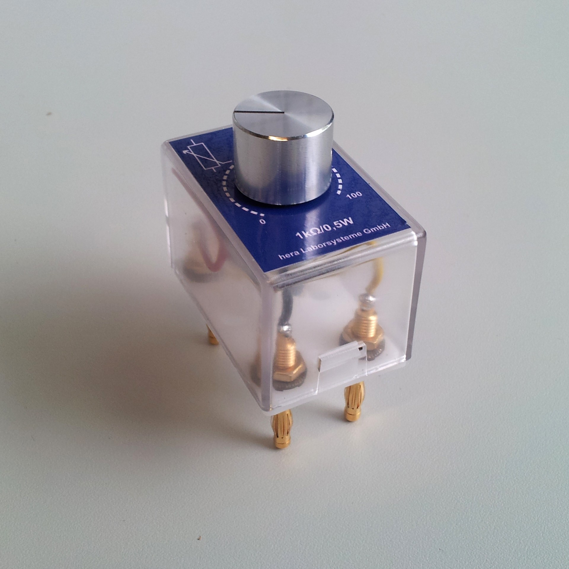 Steekbouwsteen: Potentiometer 1,0 kOhm / 0,5W lineair
