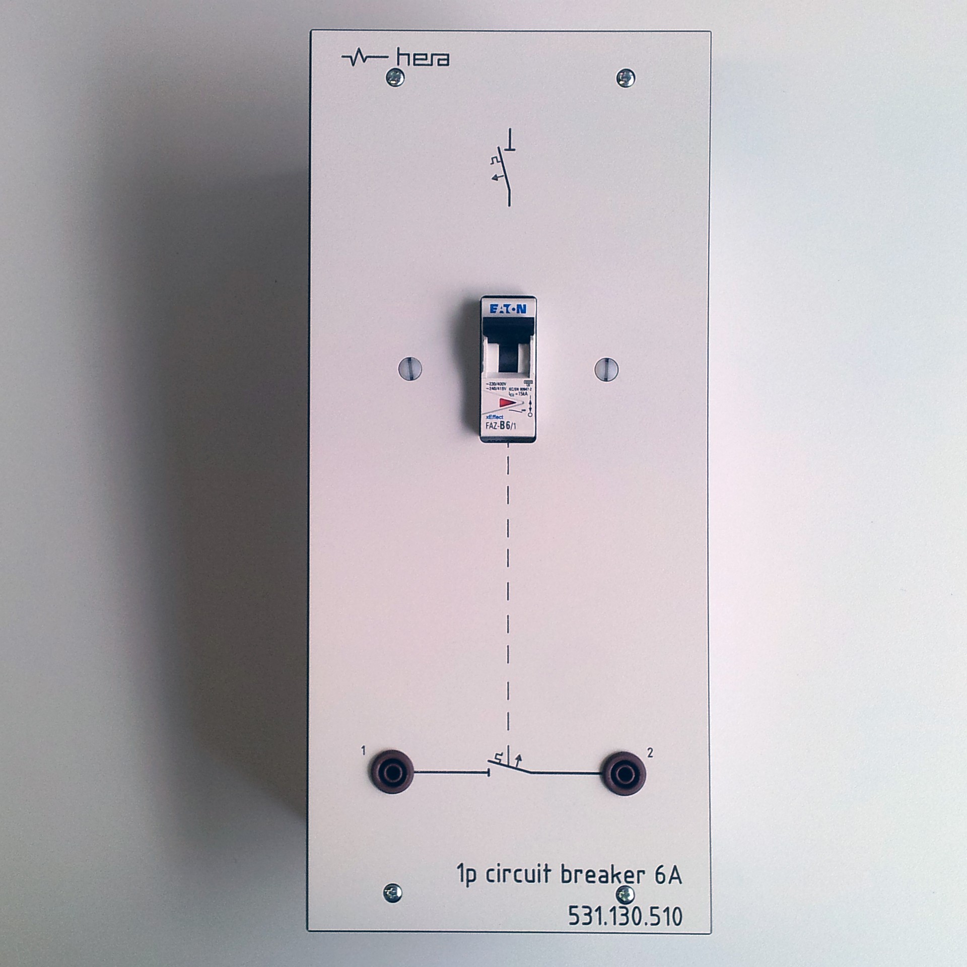 Installatiepaneel enkelpolige automaat, 6A