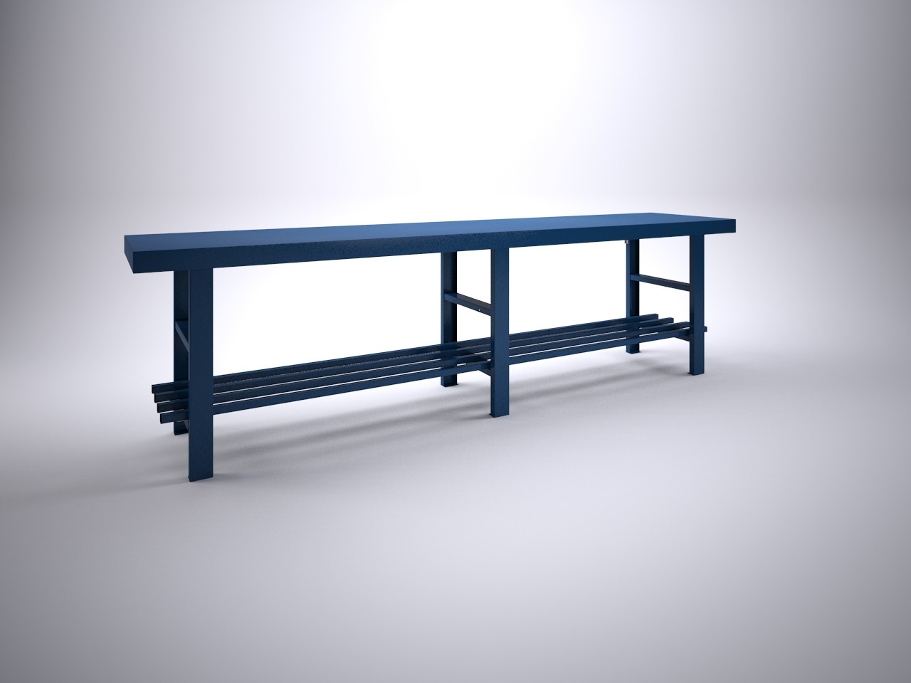 Stalen legrek t.b.v. werktafel BS300