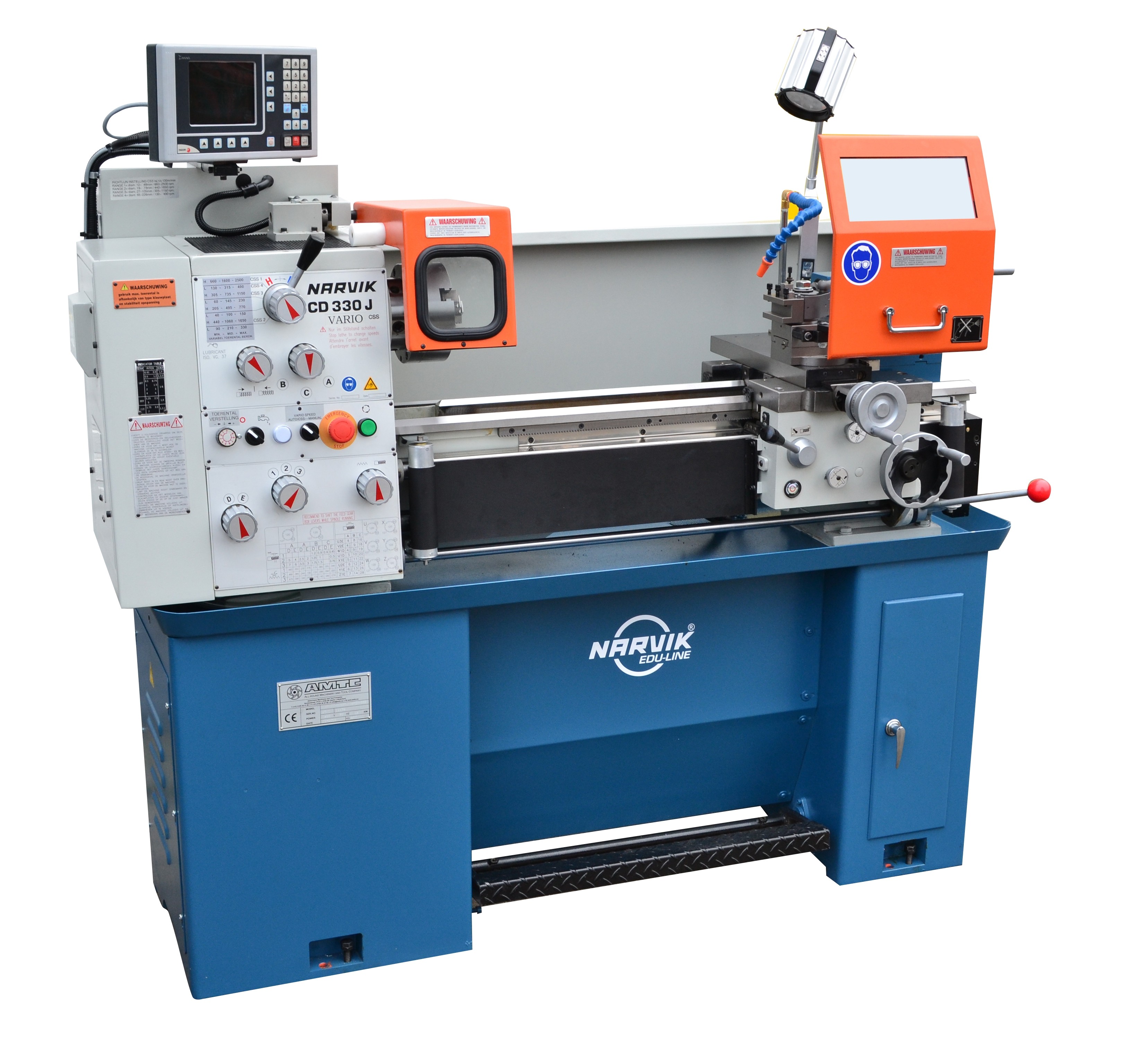 CD-330-J | NARVIK conventionele draaimachine TRAINER Ø330x750 (STANDAARD UITVOERING) CE16.1