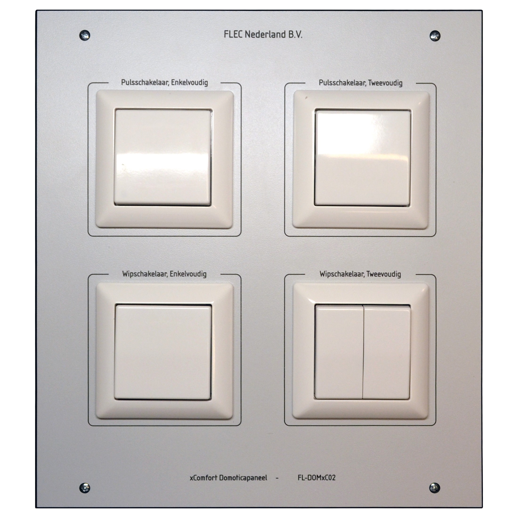 xComfort Schakelpaneel DIN A4, voorzien van schakelaars t.b.v. het xComfort Domotica paneel