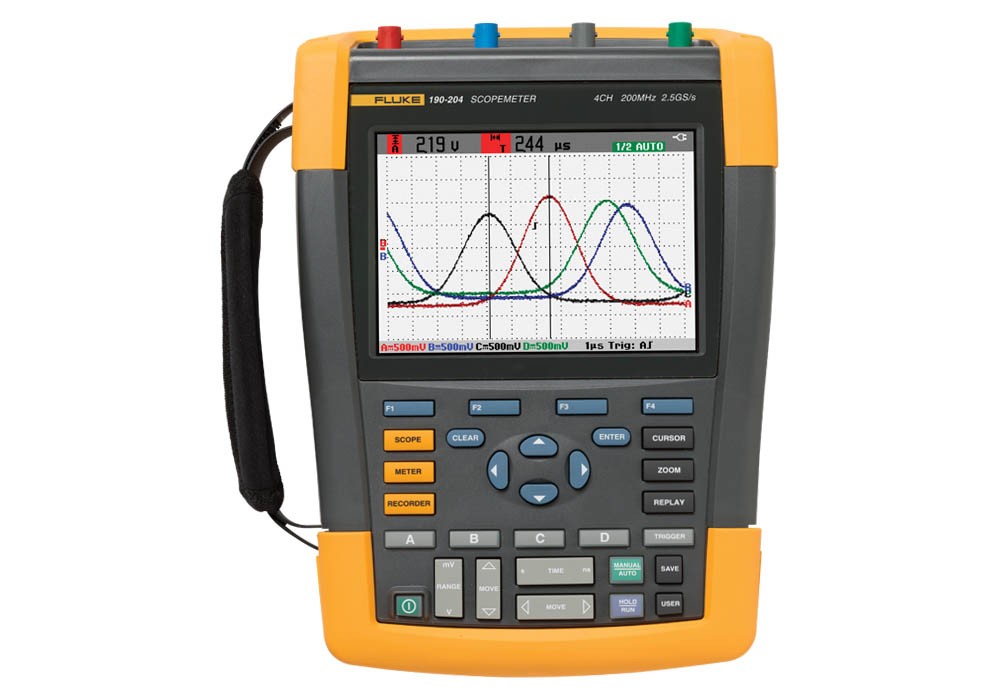 Fluke 190-062S Digitale Oscilloscoop, 60 MHz, 2-kanaals