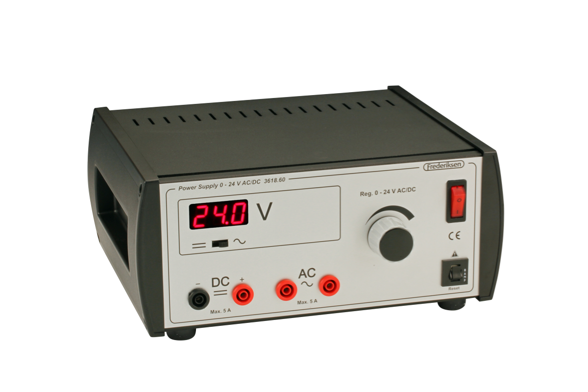 Voeding 0-24 V AC/DC 5 Ampere