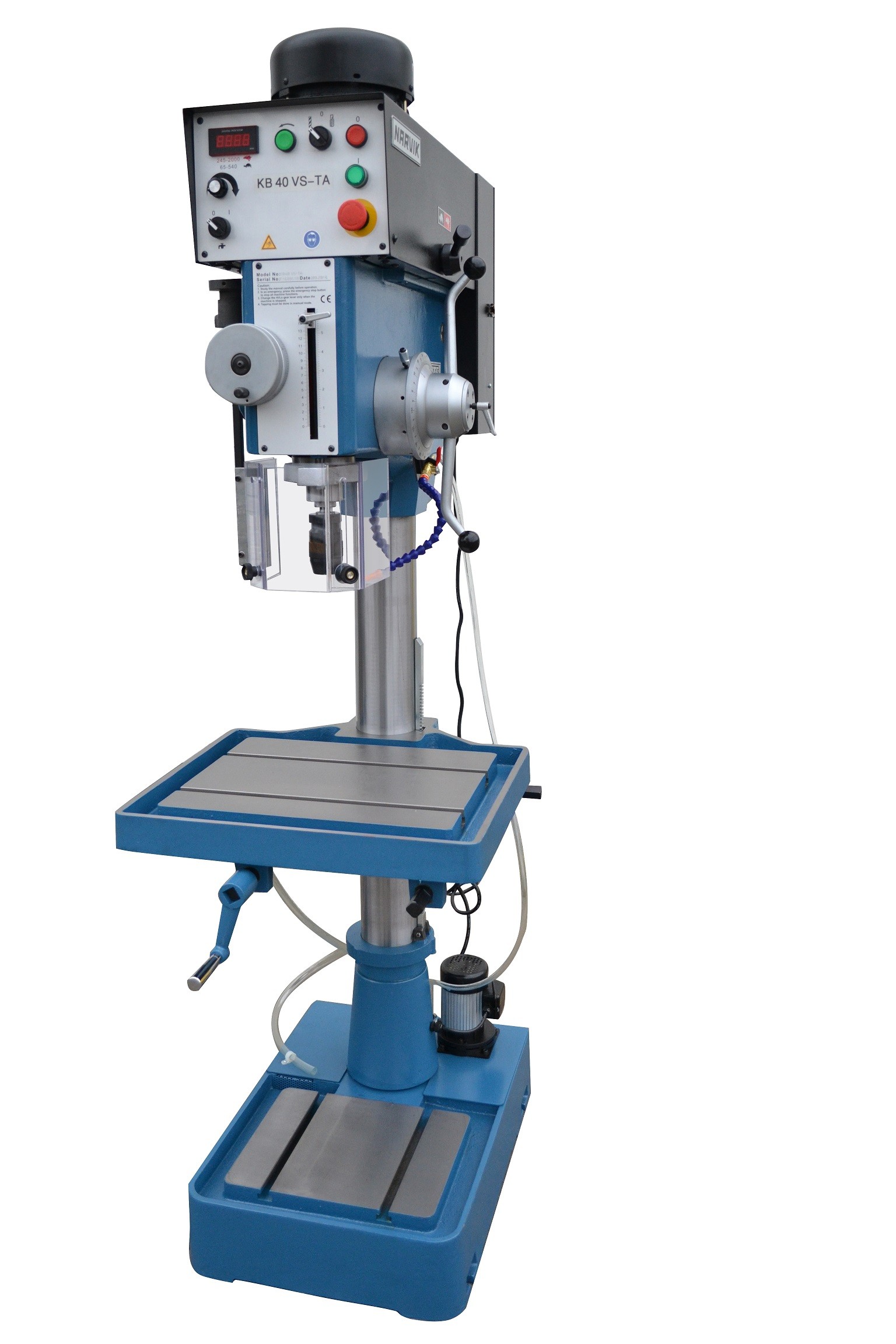 KB40VS-TA | NARVIK kolomboormachine hoog-laag tandwielgeschakeld 40mm 400V/1,5kW MK-4 