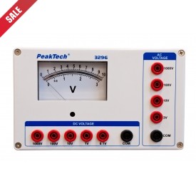 Peaktech 3296 Analoge Voltmeter - 0...0,1/1/10/100/1000V AC/DC