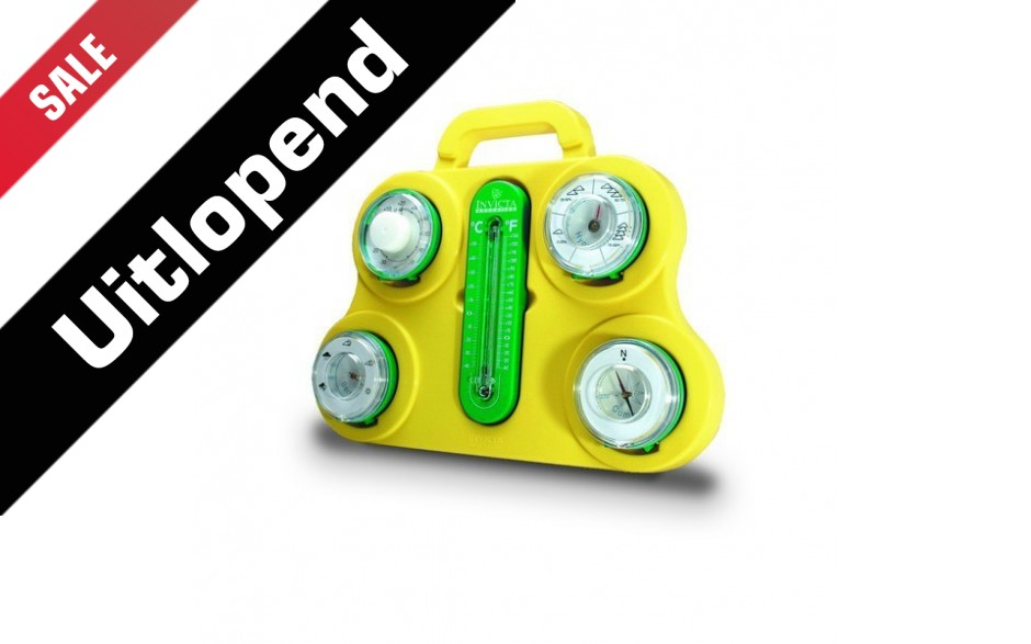 Weerstation met Barometer, Kompas, Hygrometer, Thermometer