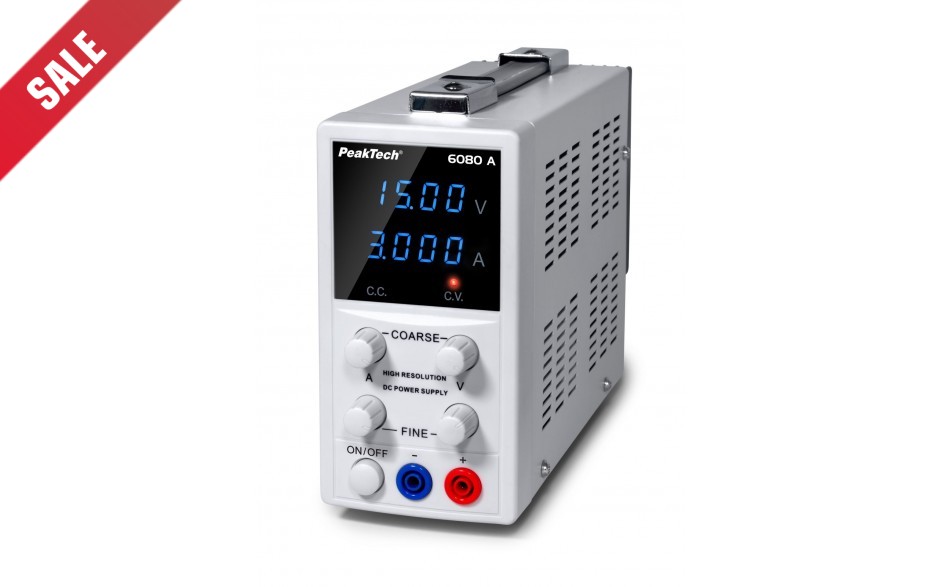 P 6080 A - Digitale Voeding 0 - 15 V/0 - 3 A DC