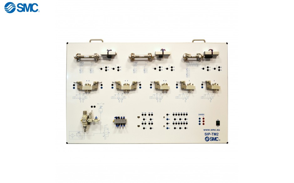 SIP-TM2 - Paneel met pneumatische en elektropneumatische componenten