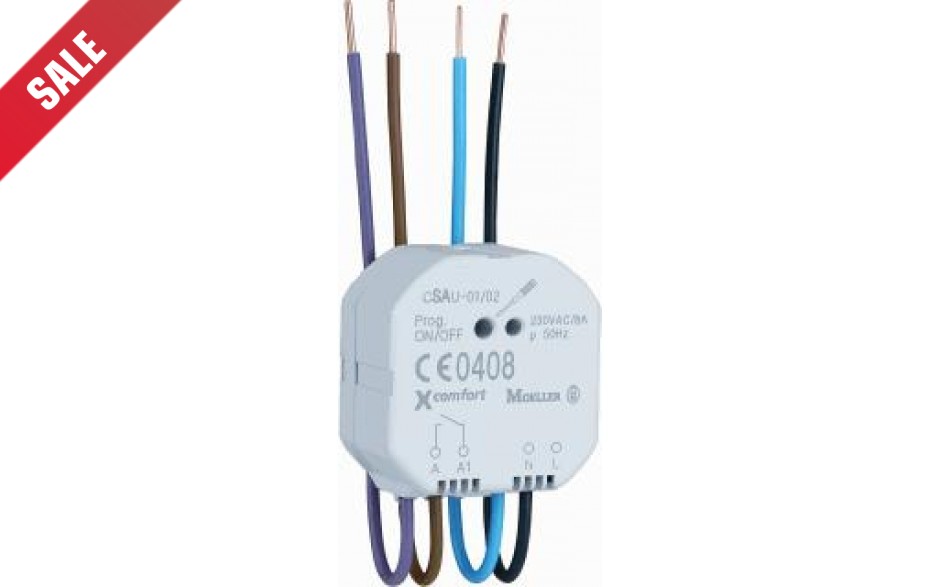 Eaton xComfort Schakelactor potentiaal vrij 8A/230VAC CSAU-01/02