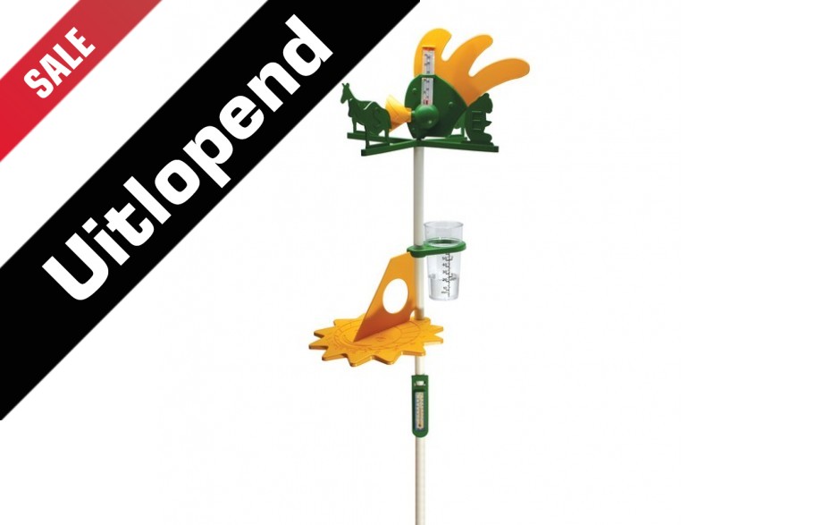 Weerstation, staande uitvoering met de volgende meters:
