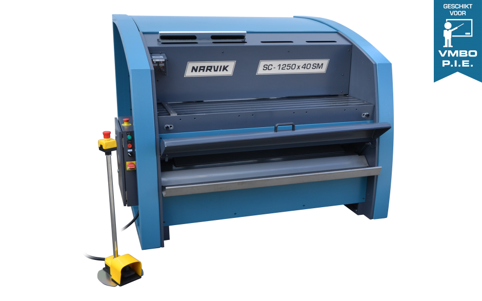 NARVIK SC-1250-40-SM | Plaatschaar 1250x4mm, Mech./Electr. 400V CE + Gemotoriseerde achteraanslag