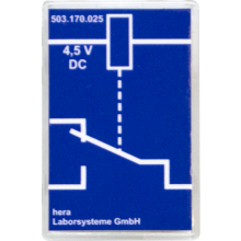 Steekbouwsteen Relais, spoelspanning 4,5V DC, 1 wisselcontact