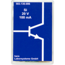 Steekbouwsteen: Transistor NPN 20V, 100mA, basis links