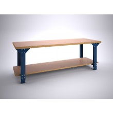 Werktafel BL250LB met liggers + bodemlegbord, verstelbaar