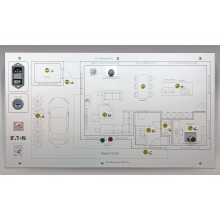 xComfort uitbreidingspaneel DIN A4 met gravering van begane grond 