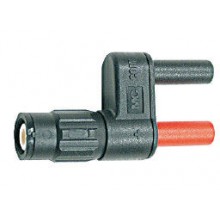 BNC male connector naar 4mm banaansteker