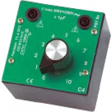 Decade condensators in behuizing, 10 x 10 nF