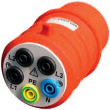 3-fase adapter CEE naar 4mm veiligheidsbussen 16A
