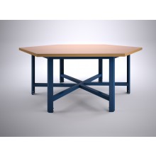 Zeshoek tafel 200
