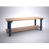 Werktafel BL250LB met liggers + bodemlegbord, verstelbaar