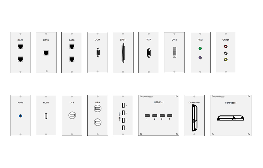 VERSCHILLENDE INTERFACES